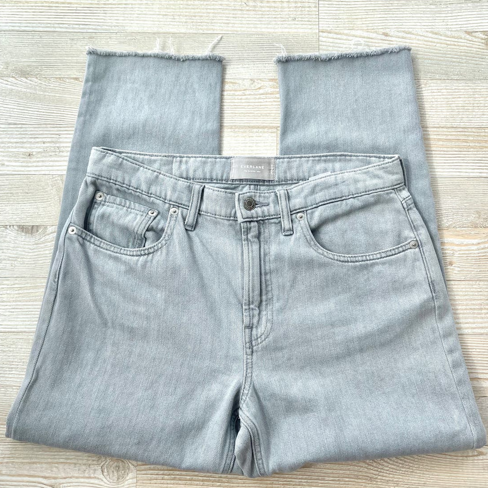 Everlane Women's Straight Leg Jeans - Light Gray